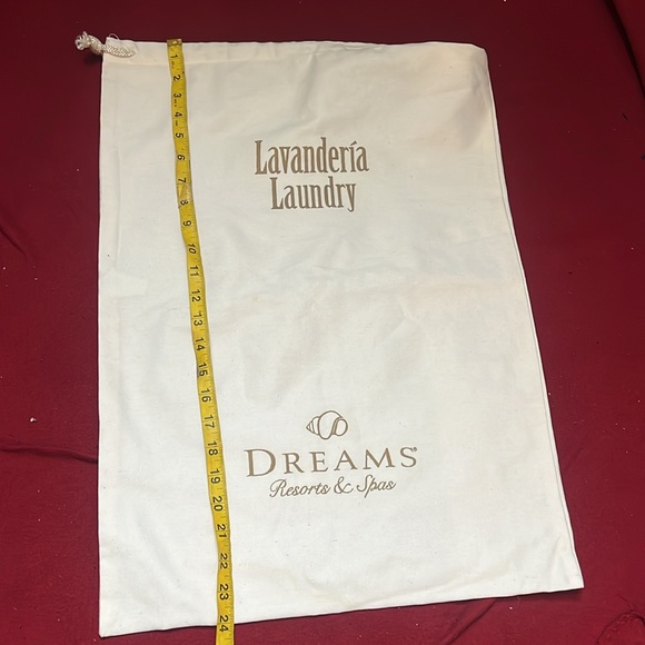 New 💯% Cotton Lavandería Laundry Dreams Resorts & Spas Dust Bag Large (White) - Picture 5 of 6